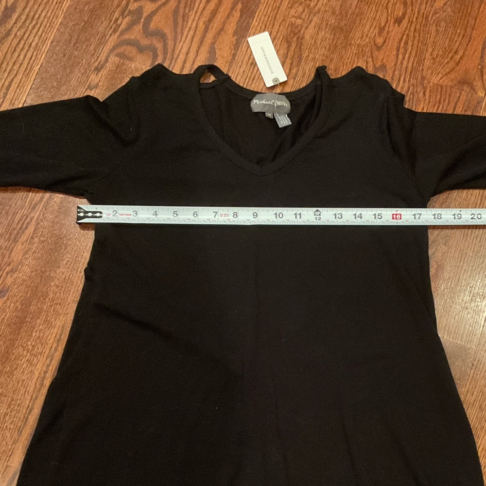 Anthropologie Michael Stars V-Neck Mini Dress Medium NWT Retail $138 - Picture 8 of 13